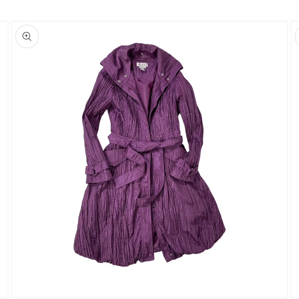 Purple Spring Belted Jacket - Picture 3 of 4